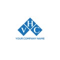 VHC letter logo design on WHITE background. VHC creative initials letter logo concept. VHC letter design Royalty Free Stock Photo