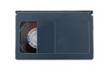 VHS-c video cartridges on white background Royalty Free Stock Photo