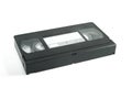 Vhs cassette on white Royalty Free Stock Photo