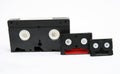 VHS, 8 mm and Mini DV Royalty Free Stock Photo