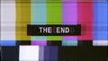 VHS SMPTE color bars the end