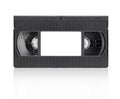 Old VHS Video Tape with Copy Space Isolated on White Background Royalty Free Stock Photo
