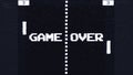 Pong VHS capture game over desat Royalty Free Stock Photo