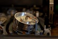 VHS VCR head close-up, tape refilling Royalty Free Stock Photo