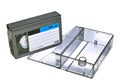 VHS video cassette with case Royalty Free Stock Photo
