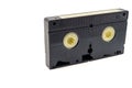 VHS video tape cassette isolated on white background Royalty Free Stock Photo
