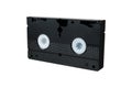 VHS video tape cassette isolated on white background Royalty Free Stock Photo