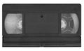 VHS video tape cassette isolated on white background Royalty Free Stock Photo