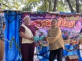 Village Health Volunteer new year party and New Year's gift draw , 5 January 2024 , Buriram Thailand.