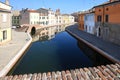 Via Agatopisto town Comacchio, Italy Royalty Free Stock Photo