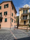 Via Antonio Discovolo street, Manarola, Italy Royalty Free Stock Photo