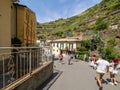 Via Antonio Discovolo street, Manarola, Italy Royalty Free Stock Photo