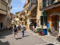 Via Antonio Discovolo street, Manarola, Italy Royalty Free Stock Photo