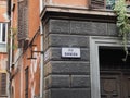 Via Barberia street sign in Bologna