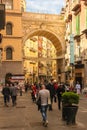 Ponte di Chiaia. Naples. Italy Royalty Free Stock Photo