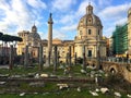 Via dei Fori Imperiali in Rome Royalty Free Stock Photo