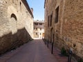 Via dei Marsili street, San Gimignano, Italy Royalty Free Stock Photo