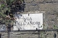 Via dell'Amore plaque