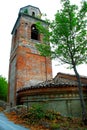 MONTEFORTINO, ITALY - CIRCA AUGUST 2021: Church of S. Agostino in Montefortino