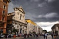 Via della Conciliazione and Chiesa di Santa Maria in Transpontina in Rome, Italy