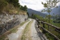 Via delle Gallie Roman road between Balmas and Toffo - Montjovet Royalty Free Stock Photo