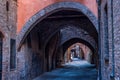 Via delle Volte of Ferrara. Emilia-Romagna. Italy.