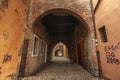 Via delle Volte in Ferrara in Italy 2