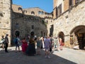 Via di Quercecchio street, San Gimignano, Italy Royalty Free Stock Photo