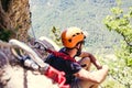 Via ferrata climbing