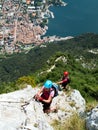 Via Ferrata / Klettersteig climbing Royalty Free Stock Photo