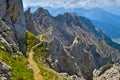 via ferrata Mittenwald Royalty Free Stock Photo