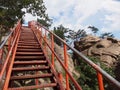 Via ferrata in Seoraksan national park, South Korea Royalty Free Stock Photo