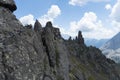 Via ferrata Trincee, Dolomites Alps, Italy Royalty Free Stock Photo