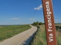 Via francigena detail Royalty Free Stock Photo