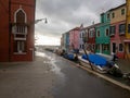 Via Giudecca street, Burano, Italy