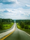 Via Karelia road in Finland Royalty Free Stock Photo