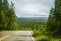 Via Karelia road in Finland Royalty Free Stock Photo