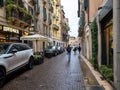 Via Pellicciai street. Verona, Italy Royalty Free Stock Photo