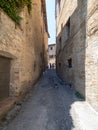 Via Piandornella street, San Gimignano, Italy Royalty Free Stock Photo