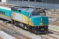 VIA Rail Diesel Engine At Union Station Royalty Free Stock Photo