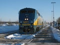 Via Rail Locomotive in Winter