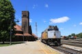 Via Rail train in Brantford, Canada Royalty Free Stock Photo