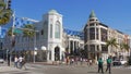 Via Rodeo street corner at Rodeo Drive in Beverly Hills - CALIFORNIA, USA - MARCH 18, 2019 Royalty Free Stock Photo