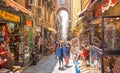 Via San Gregorio Armeno street and Neapolitan souvenirs market, historic center of the city
