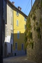 Via Simone Mayr, old street of Bergamo, Italy