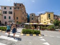 Via Statione street, Corniglia, Italy Royalty Free Stock Photo