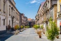 Via Teatro Massimo street, Catania city, Sicily, Italy Royalty Free Stock Photo