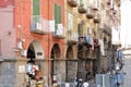 Via Tribunali in the historical center of Naples Royalty Free Stock Photo