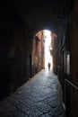 Via Tribunali in the historical center of Naples Royalty Free Stock Photo