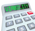 Viability Calculator Budget Finance Plan Successful Business Mod Royalty Free Stock Photo